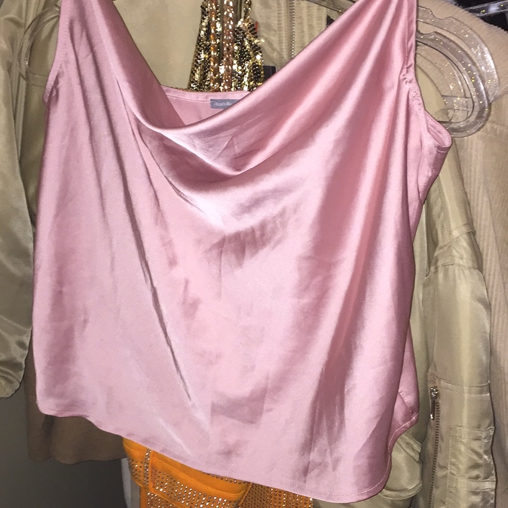 Silky spaghetti strap top